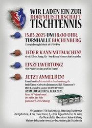 Tischtennis Dorfmeisterschaft 2025