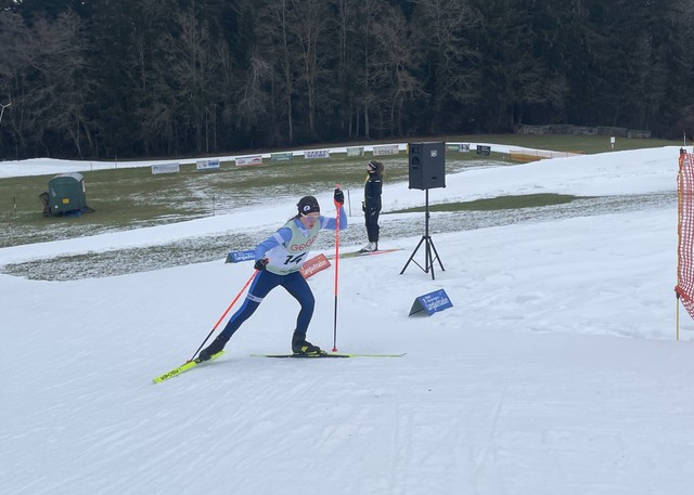 Linda Grotz am steilsten Anstieg im Rennen! (3. Platz - U14, w)