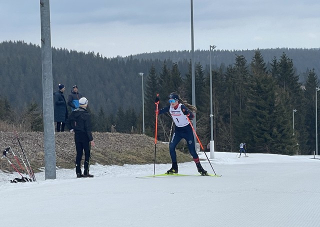 Nathalie Grotz beim 2,5 km Skatingrennen am Sonntag!