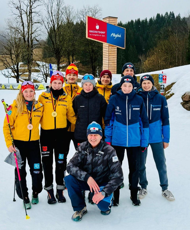 Abschied von Sophia Maurus (hier mit der Trainingsgruppe am Stützpunkt Oberstdorf)